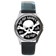 Dead Label Mark Black : Rd Watch - Round Metal Watch
