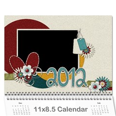 Calender 2012 - Wall Calendar 11  x 8.5  (12-Months)