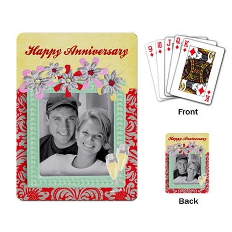 Anniversary Playing Cards (single Design) By Mikki Back