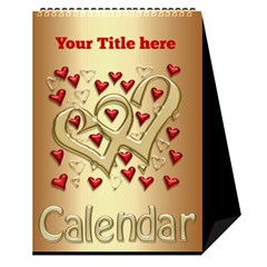 Our Love Calendar (any Year) - Desktop Calendar 6  x 8.5 