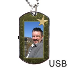Military Love (2 sided) Dog Tag USB - Dog Tag USB Flash (Two Sides)