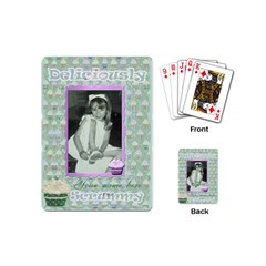 Deliciously scrummy green cupcake mini playing cards - Playing Cards Single Design (Mini)