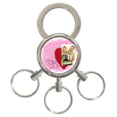 love - 3-Ring Key Chain
