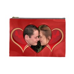Love heart Large Cosmetic Bag - Cosmetic Bag (Large)