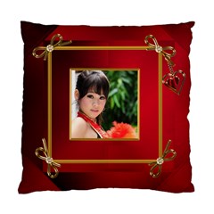 Red and Gold framed (2 sided) cushion - Standard Cushion Case (Two Sides)