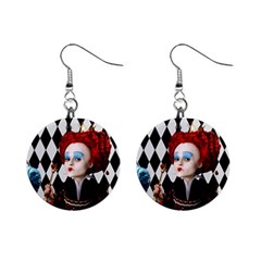 The Red Queen 3 - Mini Button Earrings