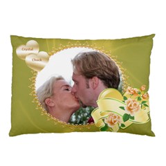 Lemon and lime Love hearts Pillow Case (2 Sided) - Pillow Case (Two Sides)
