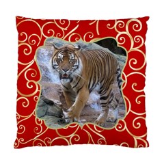 Red and Gold (2 Sided) Cushion - Standard Cushion Case (Two Sides)