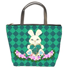 Harlequin Bunny bag - Bucket Bag