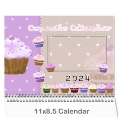 2024 Cupcake Calendar March - Wall Calendar 11  x 8.5  (12-Months)