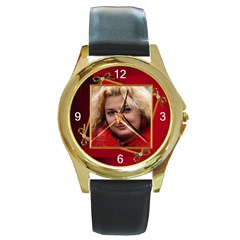My Girl Gold Metal Watch - Round Gold Metal Watch