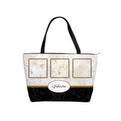 Marble and Gold Shoulder Handbag - Classic Shoulder Handbag