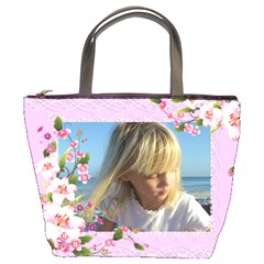 Pink floral Bucket Bag