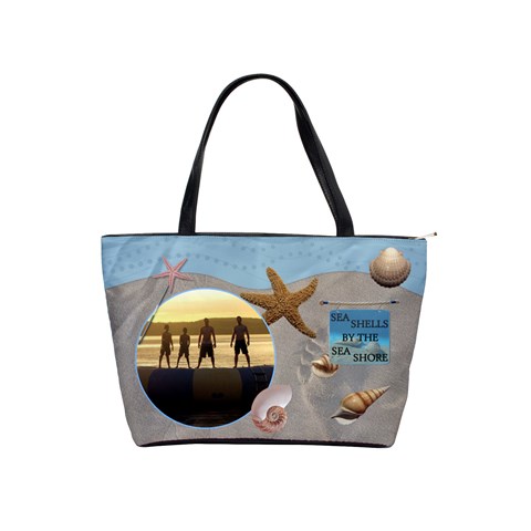 Sea Shells Classic Shoulder Handbag By Lil Front