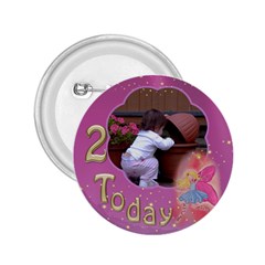 2 girl birthday 2.25 button - 2.25  Button