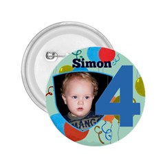 4 Birthday boy Button 2.25 - 2.25  Button