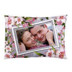 Pink floral Pilow case (2 sided) - Pillow Case (Two Sides)