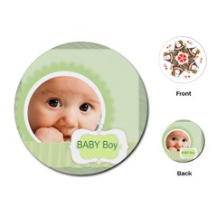 baby boy - Playing Cards Single Design (Round)