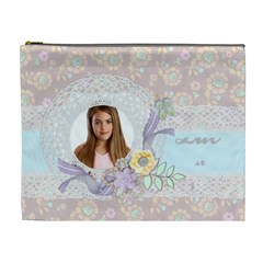 Pastel Floral, Cosmetic Bag (XL)