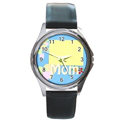 mother s day - Round Metal Watch