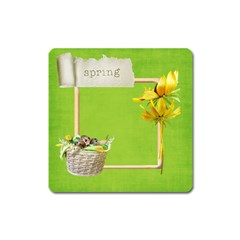 spring magnet - Magnet (Square)