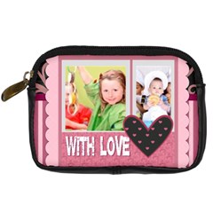 with love - Digital Camera Leather Case