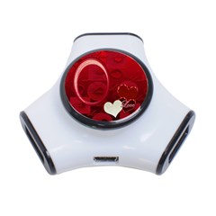 Red Love 3 post USB hub - 3-Port USB Hub