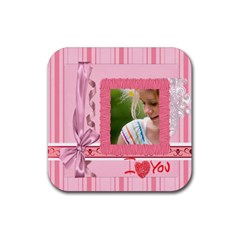 mothers day - Rubber Square Coaster (4 pack)