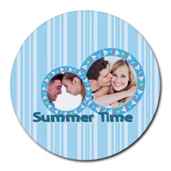 summer time - Collage Round Mousepad