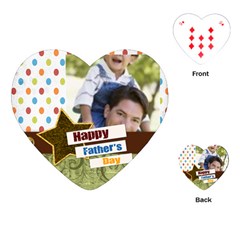 happy fathers day - Playing Cards Single Design (Heart)