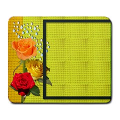 rose pad - Large Mousepad