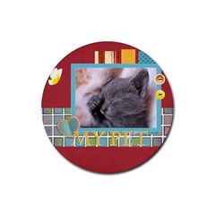 my pets - Rubber Coaster (Round)
