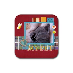 my pets - Rubber Coaster (Square)