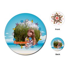 summer - Playing Cards Single Design (Round)