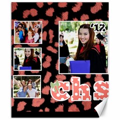 Here s to the Graduate -- Wall Art - Canvas 8  x 10 