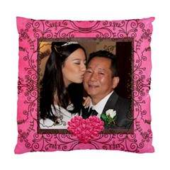Pink Rose Cushion  cover single side - Standard Cushion Case (One Side)