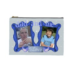 Dad and me fathers Day bits n bobs bag - Cosmetic Bag (Large)