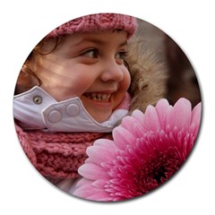 Flower Child Mouse Pad - Round Mousepad
