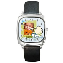 nice day - Square Metal Watch