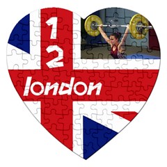 London 12B  puzzle - Jigsaw Puzzle (Heart)