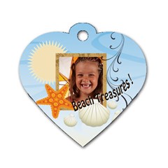 summer - Dog Tag Heart (One Side)