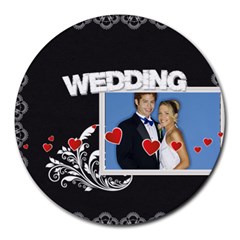 wedding - Round Mousepad