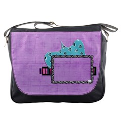 Purple zebra - Messenger Bag