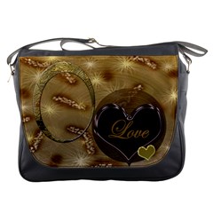 Love gold Messenger bag