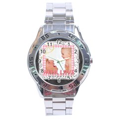 with love - Stainless Steel Analogue Watch