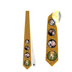 Gold leaf necktie (2 sides) - Necktie (Two Side)