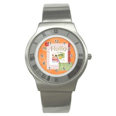 hello - Stainless Steel Watch