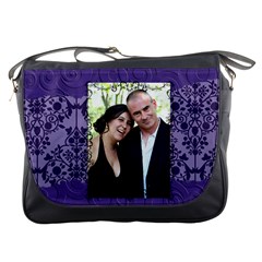 purple purse - Messenger Bag