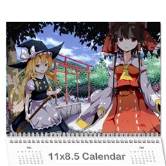 Touhou Calendar - Wall Calendar 11  x 8.5  (12-Months)