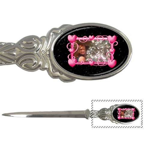 Pinkheart Frame Letter Opener By Kim Blair Front